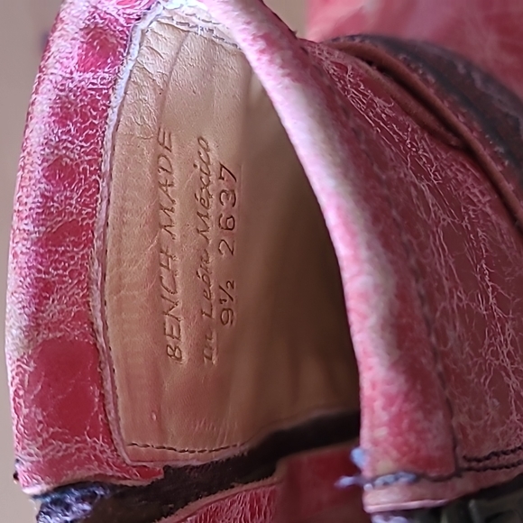 Bed Stu Red Western Style Cowboy Bootie Size 9.5 - Picture 9 of 9